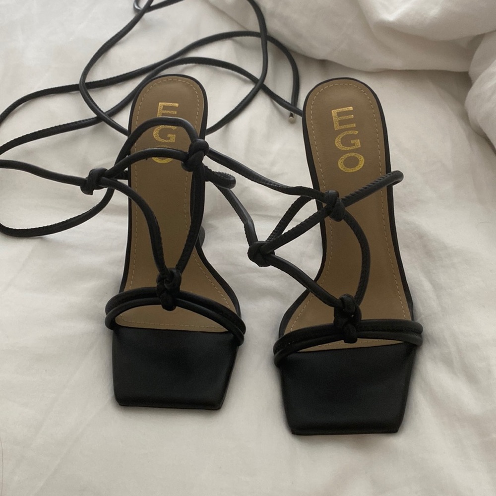 NEVER WORN EGO lace up heels
